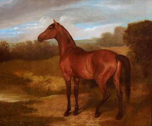 Art Reproductions Colt Of Mare And Arab Horse - by Jacques Laurent Agasse (1767-1849, Switzerland) | WahooArt.com