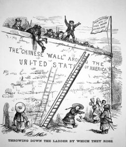 Thomas Nast - The -chinese Wall- Around The Usa