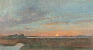 Wilfrid Williams Ball - Coastal Scene At Sunset