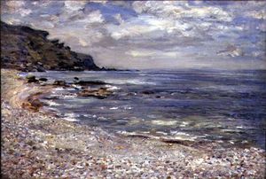 William Mctaggart - A Deserted Rocky Shore