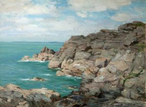 William Stewart Macgeorge - Rocky Coastline