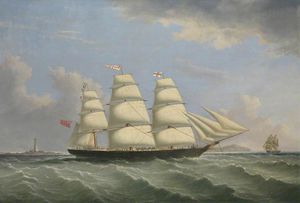  Artwork Replica The Clipper `star Of The East` In Australia by Joseph Heard (1799-1859, United Kingdom) | WahooArt.com