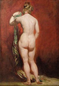 William Etty - Standing Female Nude -