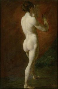 William Etty - Standing Female Nude Seen From Behind