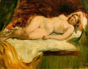 William Etty - Study Of A Nude Female Sleeping