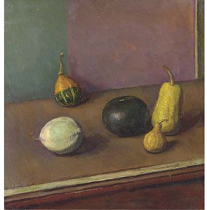 Duncan Grant - Still Life With Fruit And Gourds