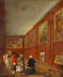 John Scarlett Davis - Hampton Court Palace Interior