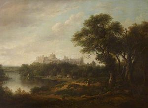 Patrick Nasmyth - View Of Windsor Castle From The River Thames