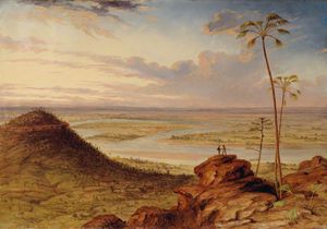  Museum Art Reproductions A Bend In The Victoria River, North Australia by Thomas Baines (1820-1875, United Kingdom) | WahooArt.com