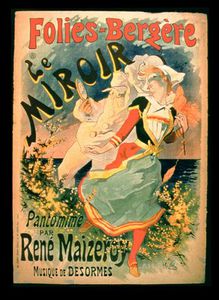 Jules Cheret - Poster For -le Miroir- At The Folies-bergere