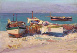 Lionel Walden - Fishing Boats Onshore