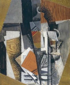 Louis Marcoussis (Ludwik Markus) - The Bottle Of Whisky And The Pack Of Scaferlati