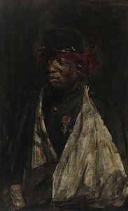 Isaac Lazarus Israels - Portrait Of The Wounded Knil-soldier Kees Pop