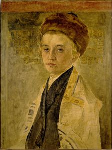 Isidor Kaufmann - Portrait Of A Jewish Boy