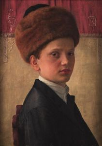 Isidor Kaufmann - Portrait Of A Yeshiva Boy