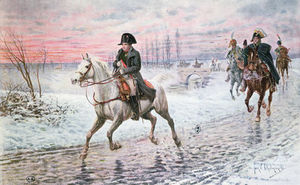 Jan Van Chelminski - Napoleon On The Retreat From Moscow