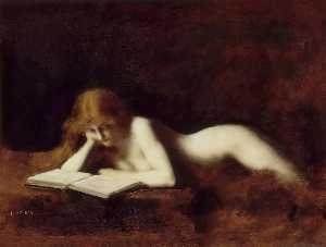 Jean Jacques Henner - The Reading
