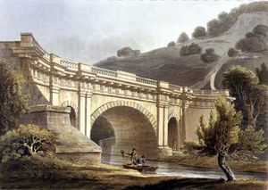 John Claude Nattes - Aqueduct Bridge, Claverton