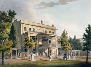  Artwork Replica Sydney Gardens, Bath, 1805 by John Claude Nattes (1765-1839, United Kingdom) | WahooArt.com