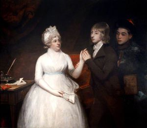 John Hoppner - Lady Staunton With Her Son George Thomas Staunton And A Chinese Servant