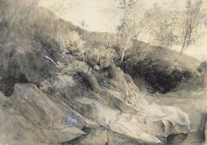 John Ruskin - The Rocky Bank Of A River