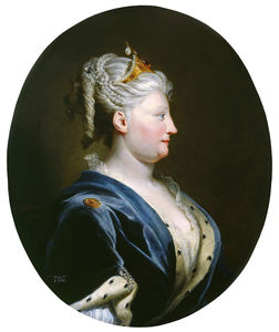 Joseph Highmore - Portrait Of Queen Caroline Of Ansbach