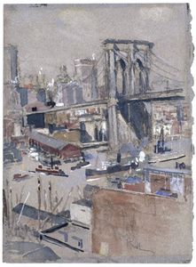 Joseph Pennell - Brooklyn Bridge
