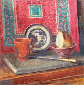 Duncan Grant - Still Life, The Blue China Plate