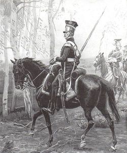 Alphonse Lalauze - Light-horseman Polish Lancer Guard