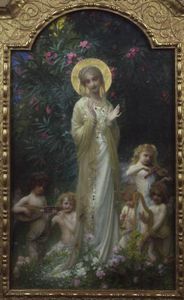 Ernest Hébert (Antoine Auguste Ernest Hebert) - The Virgin In Paradise