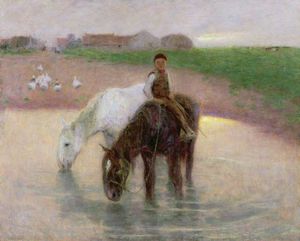 Edward William Stott - The Horse Pond
