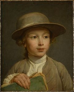 François Bernard Lépicié - Portrait Of A Young Boy