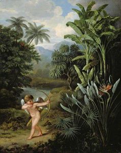 George Philip Reinagle - Cupid Inspiring The Plants With Love