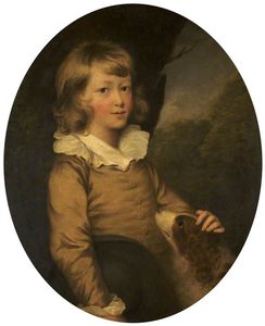 William Beechey - Portrait Of An Unknown Boy With A Spaniel