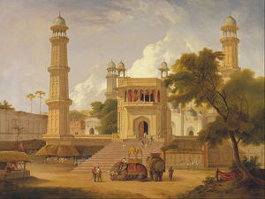 Thomas And William Daniell - Indian Temple, Said To Be The Mosque Of Abo-ul-nabi, Muttra