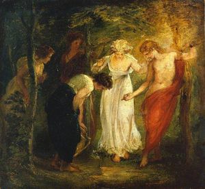 Thomas Stothard - Nymphs Discover The Narcissus