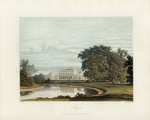 Charles Wild - Frogmore House, From Pyne's Royal Residences
