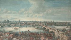 Gideon Yates - View Of The River Thames With Blackfriars Bridge, St Paul-s, London Bridge And The Monument