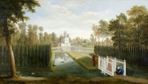 Pieter Andreas Rysbrack - A View Of Chiswick House Gardens