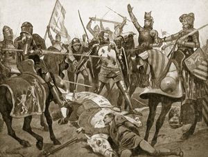 Richard Caton De Woodville - The Battle Of Poitiers