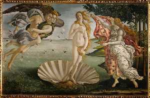  Artwork Replica The Birth Of Venus, 1485 by Sandro Botticelli (1445-1510, Italy) | WahooArt.com