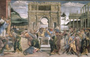 Sandro Botticelli - The Punishment Of Korah, Dathan And Abiram