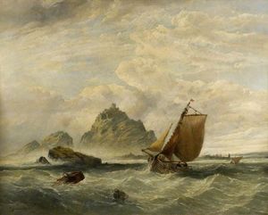 Clarkson Frederick Stanfield - St Michael-s Mount, Cornwall