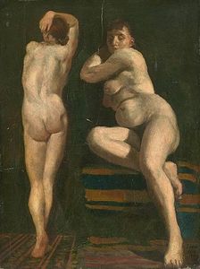 George Benjamin Luks - Figure Studies (two Nudes)