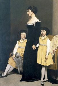 Glyn Warren Philpot - Mrs Basil Fothergill And Her Two Daughters