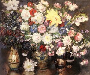 Istvan Csok - Still-life With Flowers