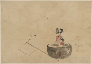 Katsushika Hokusai - Flower Or Vegetable In A Flowerpot