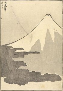 Katsushika Hokusai - Fuji Concluded In One Stroke