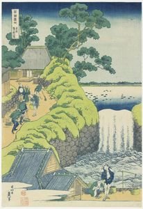 Katsushika Hokusai - Waterfall At Aoigaoka In Edo