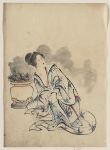 Katsushika Hokusai - Woman, Possibly A Courtesan